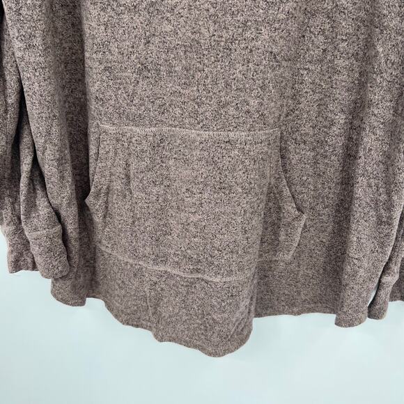 Torrid Super Soft Plush Cowl Neck Tunic Hoodie warm stone (brown) plus size 3X - Picture 5 of 8